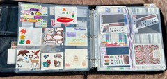 Crop In Style Binder With Lots Of Stickers ~ 17 Sheets full ~ All brands