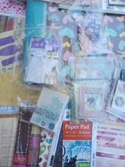 Huge Scrapbooking Card Making Craft Supplies Paper Stickers Embellishment Lot