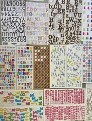 Lot of 46 Incomplete Sticker Sheets NRN, American Crafts, Etc