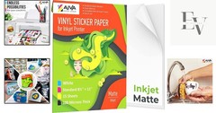 Versatile 15-Pack Printable Vinyl Sticker Paper – Waterproof & Scratch Resistant