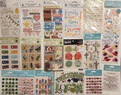 Lot of 19 JOLEE’S BOUTIQUE K&CO MOMENTA Scrapbooking Stickers