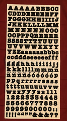 Creative Memories LARGE ABC/123 BOLD Stickers BLACK ORANGE PERIWINKLE MATTE GLOS