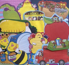 Vintage 90s Carson Dellosa Novel Notes Stationary Sheets School Bus Lot