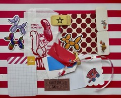 Pinocchio Circus junk journal & ephemera lot With Trinkets