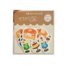 Kawaii Sticker Flakes, Cream Soda Pancakes Waffles Flan Seal Bears Bunny Turtle