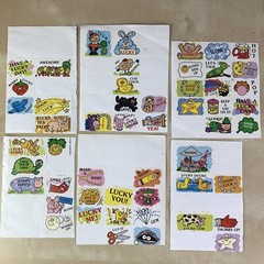 Vintage Cool Graphics Stickers Partial Sheets Retro