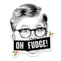 Vinyl Sticker A Christmas Story Oh Fudge! Ralphie