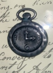 Michaels- 2 Metal Icons Scrapbook Steampunk Gear /Clock Crafting Embellishments