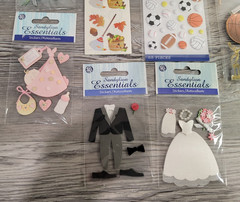stickers lot of 7 Sandy lion paper house, sticko wedding, fall, balls
