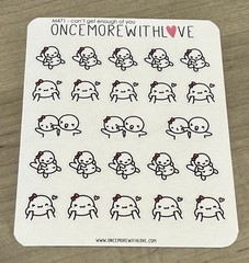 NEW Once More With Love ❤️ “Can’t Get Enough Of You” Sticker Sheet OMWL Stickers