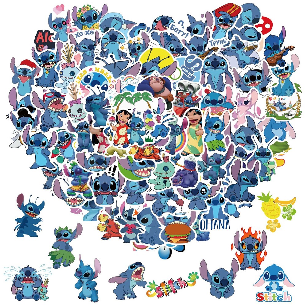 100 Pcs Cute Cartoon Waterproof Stickers for Water Bottles Laptop Bumper Phone