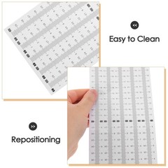 20Pcs Stick on Measuring Tape Multi Color Flexible PVC Adhesive Ruler for Crafts