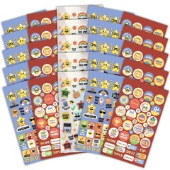 1000+ Piece Rewards Stickers for Students & Teachers – Cute Animal Motivation…