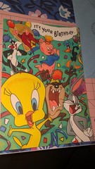 Hallmark Looney Tunes Characters Tweety Taz Greeting Card Birthday w/Envelope