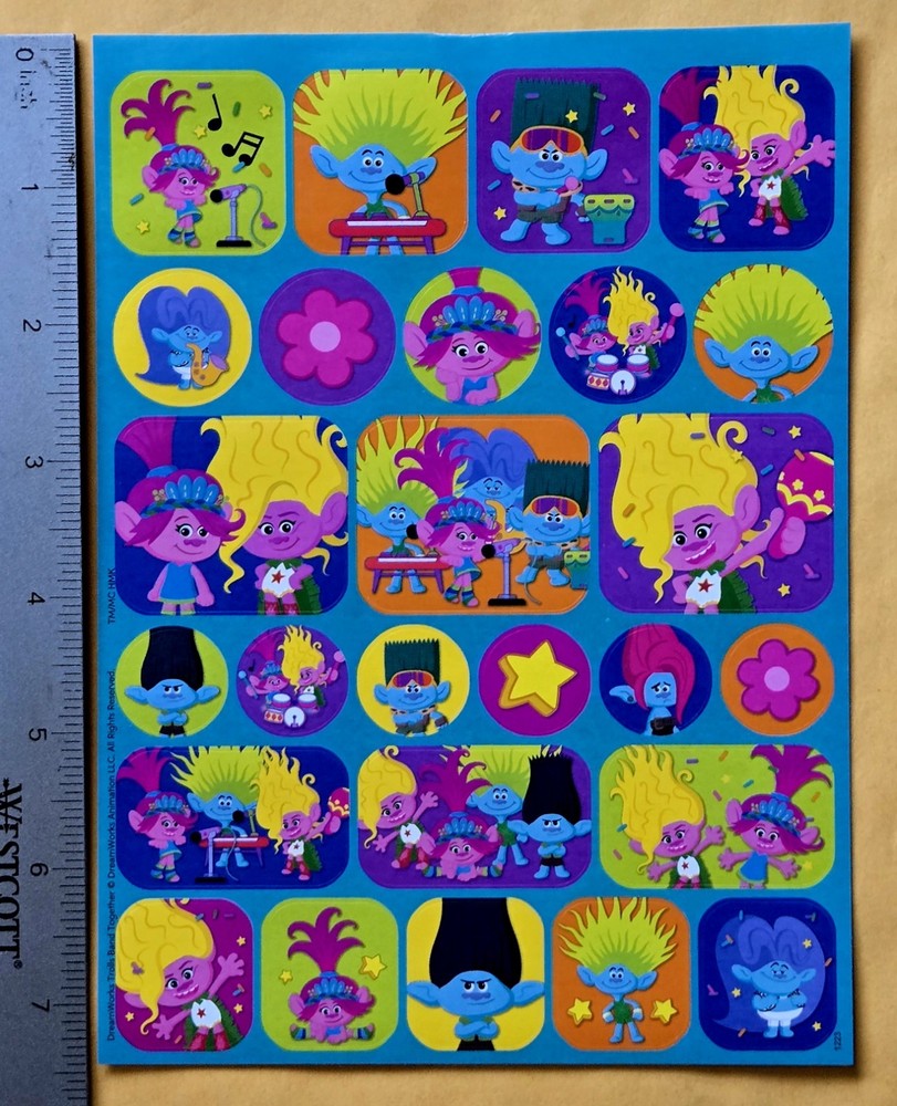 DreamWorks Trolls Band Together Large Format Sticker Sheet
