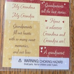 CREATIVE TOUCH Grandparents Are💜 The Family Grandma Grandpa Love Laugh Stickers