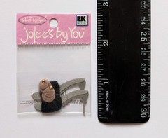 RARE Brown High Heeled Shoes Jolee’s By You MINI Scrapbooking Embellishments