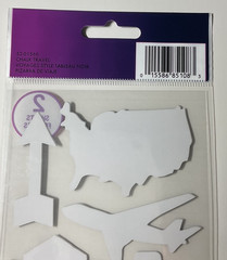Sticko Chalk Travel Stickers EK Success USA 2020 Scrapbook Planner Vacation 20PC