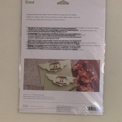 Cricut Printable Sticker Paper 12 Sheets White and 12 Sheets of Clear, 8.5×11”