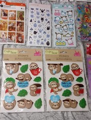 Lot Stickers Autocollants Animals Birds Cats Dogs Monkeys Fox Owl 68 SHEETS NEW