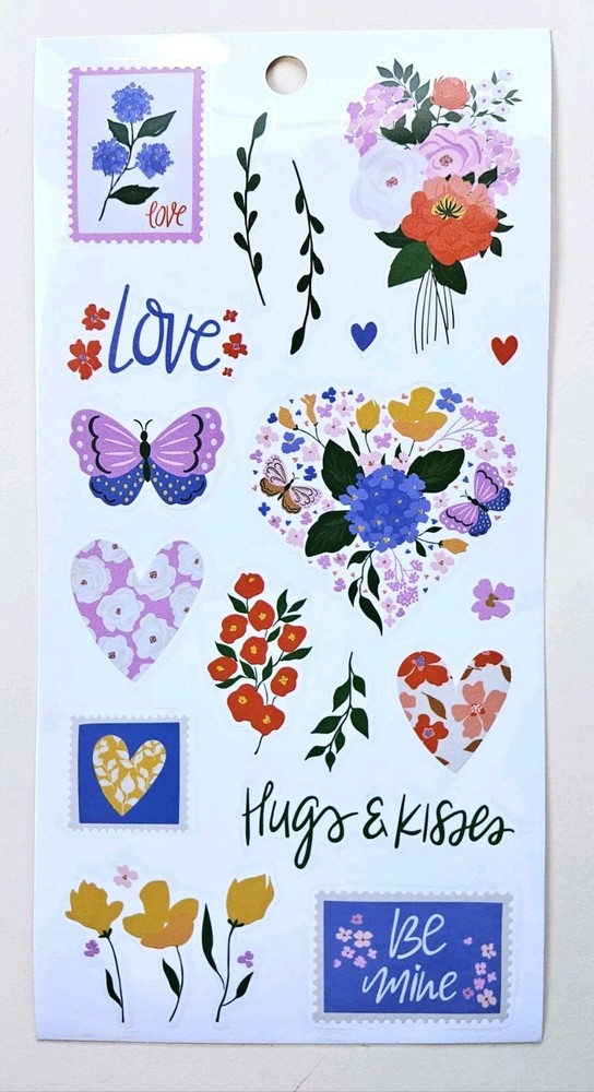Love Stickers Sheet. Happy Valentine’s Day