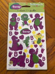 Vintage 2002 Barney Stickers NIP/NOS Stickety-Doo-Da