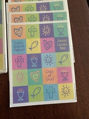 Hallmark Heartline Faith Reward Stickers 13 Sheets Sunday School VBS