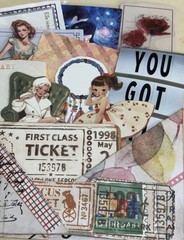 Handmade scrapbooking mixed lot vintage travel flower ticket paper ephemera