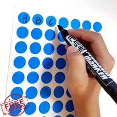PARLAIM 1050 PCS 3/4 Inch Blue Dot Stickers