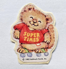 Vtg Hallmark Shirt Tales Sticker Lot of 5 Super Duper Smile Kicks 1982 Trimmed