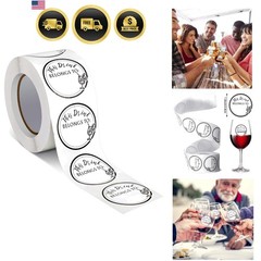 600Pcs This Drink Belongs to Stickers Bulk, Blank Drink Labels, 1.5 in