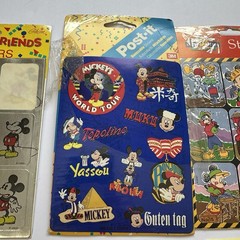 HUGE Vintage Sticker Lot Disney Looney Tunes Mickey Mouse Goofy Minnie