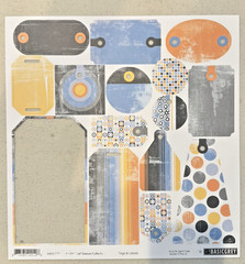 Basic Grey Dawson 12 x 12 Scrapbook Paper LOT