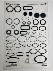 Letraset Symbols 8 Dry Rub Transfer Sheets Advertisers Flashes Arrows Pictograms