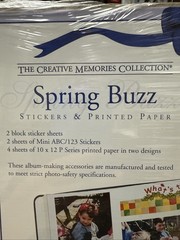 Creative Memories Spring Buzz Pack & (2) TEXTILES Printed Photo Mounting Paper