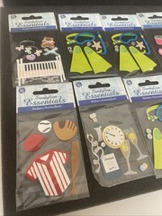 Sandylion Essentials Dimensional Scrapbooking Stickers, 10 Packages 2004