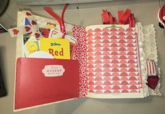 Handmade Junk Journal, DIY, RED, Big BIRD, Altered Book, Junk Journaling