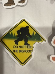 Lot of 10 Assorted Outdoor Bigfoot Sasquatch Yeti Swamp Ape Believe Stickers