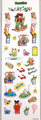 Freckle Press Vacation Stickers 2001 NOS Scrapbooking Hiking Animals Theme 12″