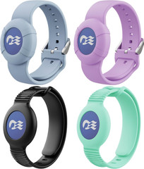 4-Pack Princess Cruise Medallion Holder for Kids and Adults, Silicone Wristbands