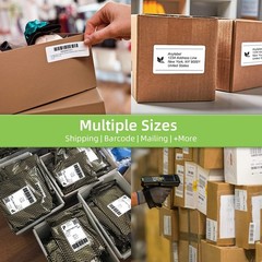 100 Full Sheet Sticker Labels 8.5″ x 11″ for Laser & Inkjet Printers – 100 Sheet