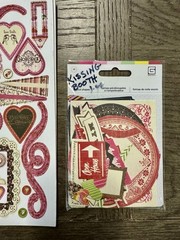 Basic Grey *KISSING BOOTH* Coordinating Chip Stickers & Die Cut Shapes +BONUS