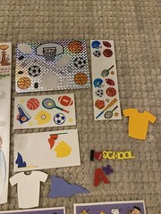 Scrapbooking Supplies Lot – School/Sports Theme