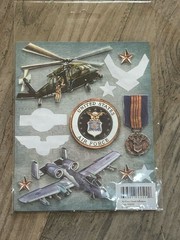 Lot of 37 Packs of Stickers and Stamps Military Holiday Scrapbooking Crafting