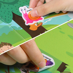 Jelly Reusable Sticker Books for Toddlers 1-3 2-4 Years, Portable Travel Toys St