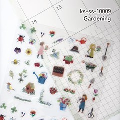 Shinzi Katoh Sticker Set 3pc Coffee Time Exotic Shorthair Gardening