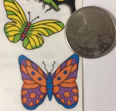 BUTTERFLIES Stickers(8pc)Frances Meyer•Colorful•Nature•Insect •Memories•Bug•Fly•