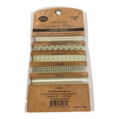 All My Memories Expressions Earth Green Decorative Ribbon 5 – 1 Yard Each NEW