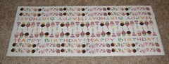 Colorbok Border Sticker ~ Susan Branch….Happy Birthday Cupcakes HTF