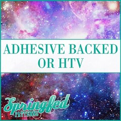 GALAXY Space Pattern #4 Adhesive Vinyl or HTV Heat Transfer Vinyl Stars Print